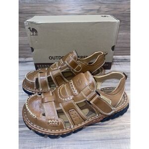 READ DESCRIPTION CAMEL CROWN Men's Leather ‎ Closed toe Fishermen Sandal , Sz